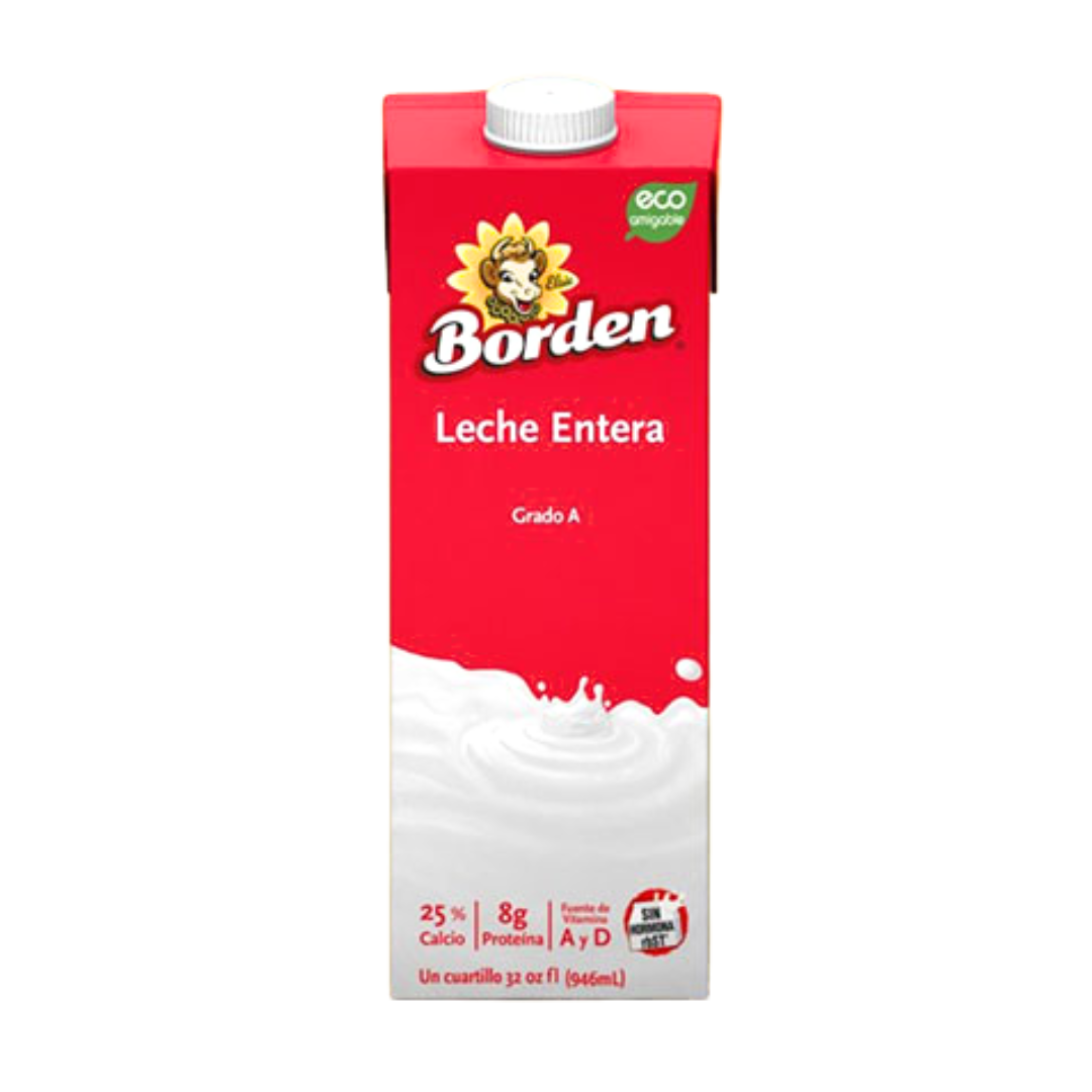 Borden Whole Milk (32oz) by Farmacias Savia
