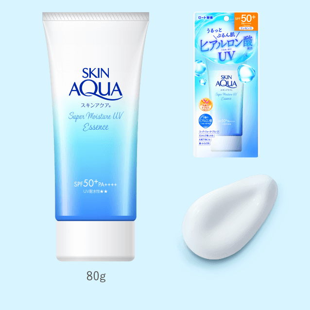 Rohto Skin Aqua UV Super Moisture Essence SPF 50+ PA++++ 80g by AsiaBeautyMall