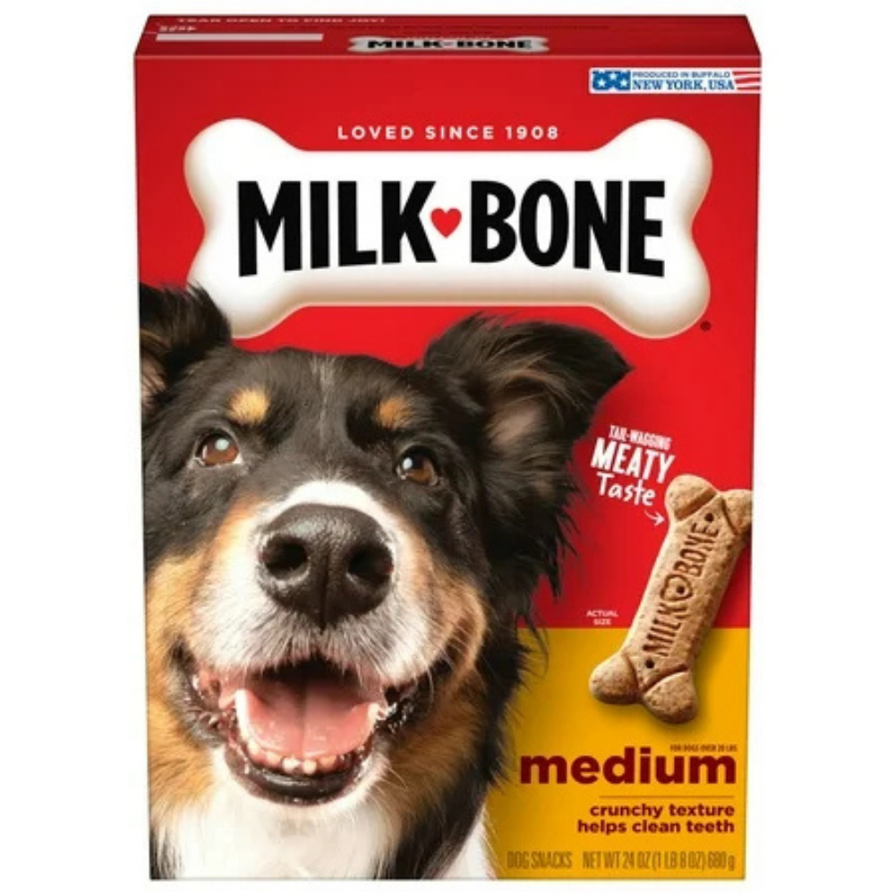 Milk-Bone Original Dog Biscuits Medium Crunchy Dog Treats (24oz) by Farmacias Savia