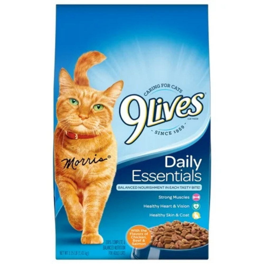 9Lives Daily Essentials Dry Cat Food (3.15lbs) by Farmacias Savia