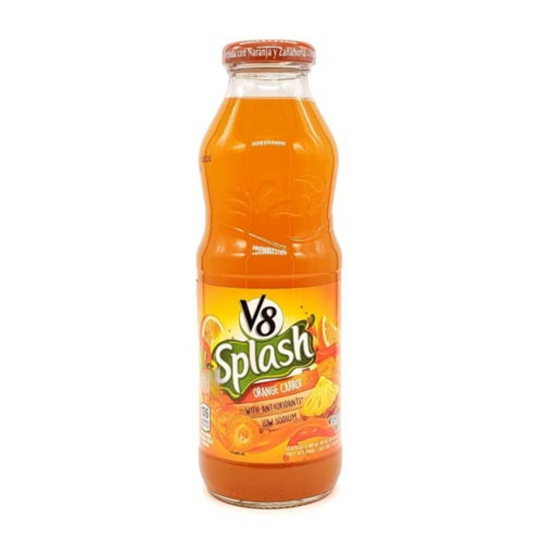 V8 Splash Orange Carrot Juice Beverage (16oz) by Farmacias Savia