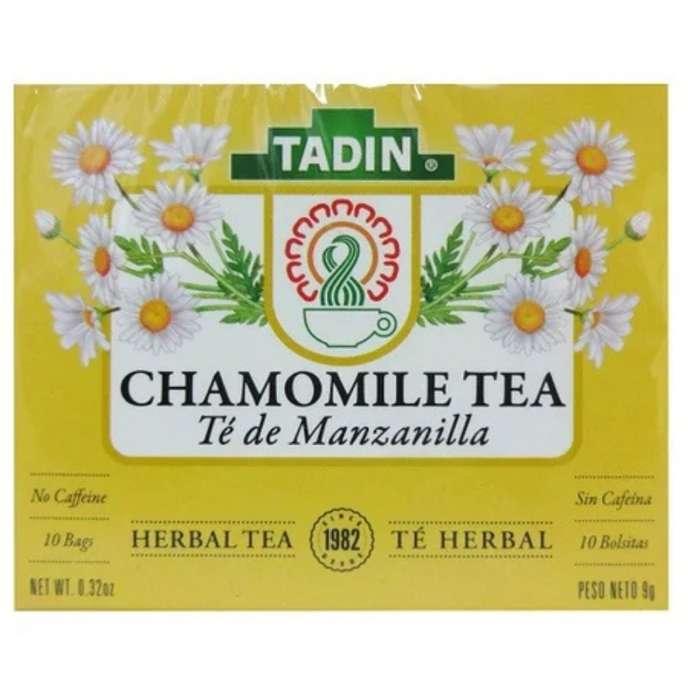 Tadin Chamomile Herbal Tea No Caffeine (0.32oz 10 ct) by Farmacias Savia