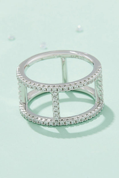 Always Get Better Sparkala™ Box Ring (Platinum Over Pure Sterling Silver) by Sparkala