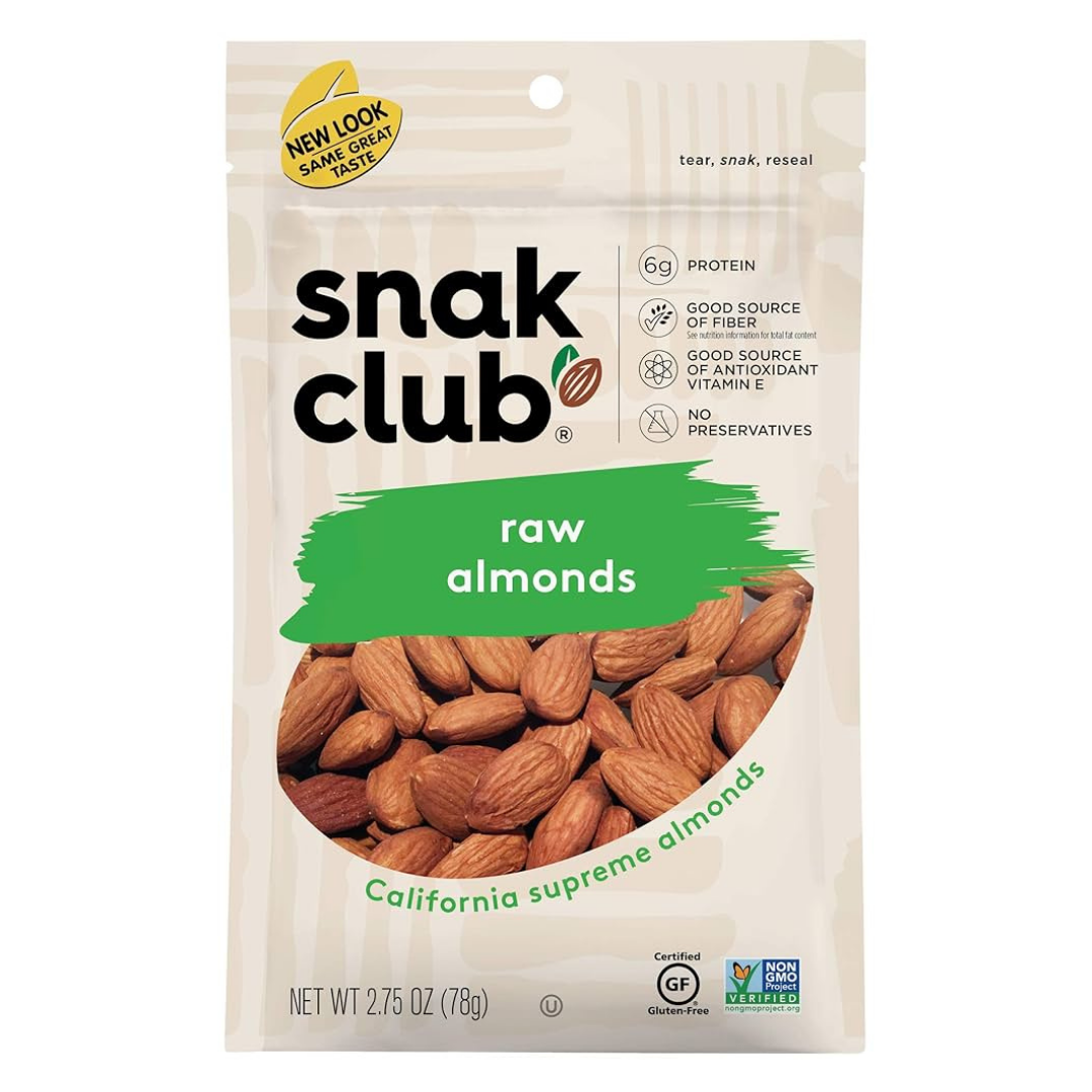 Snack Club Raw Almonds Heart Healthy Snack (2.75oz) by Farmacias Savia