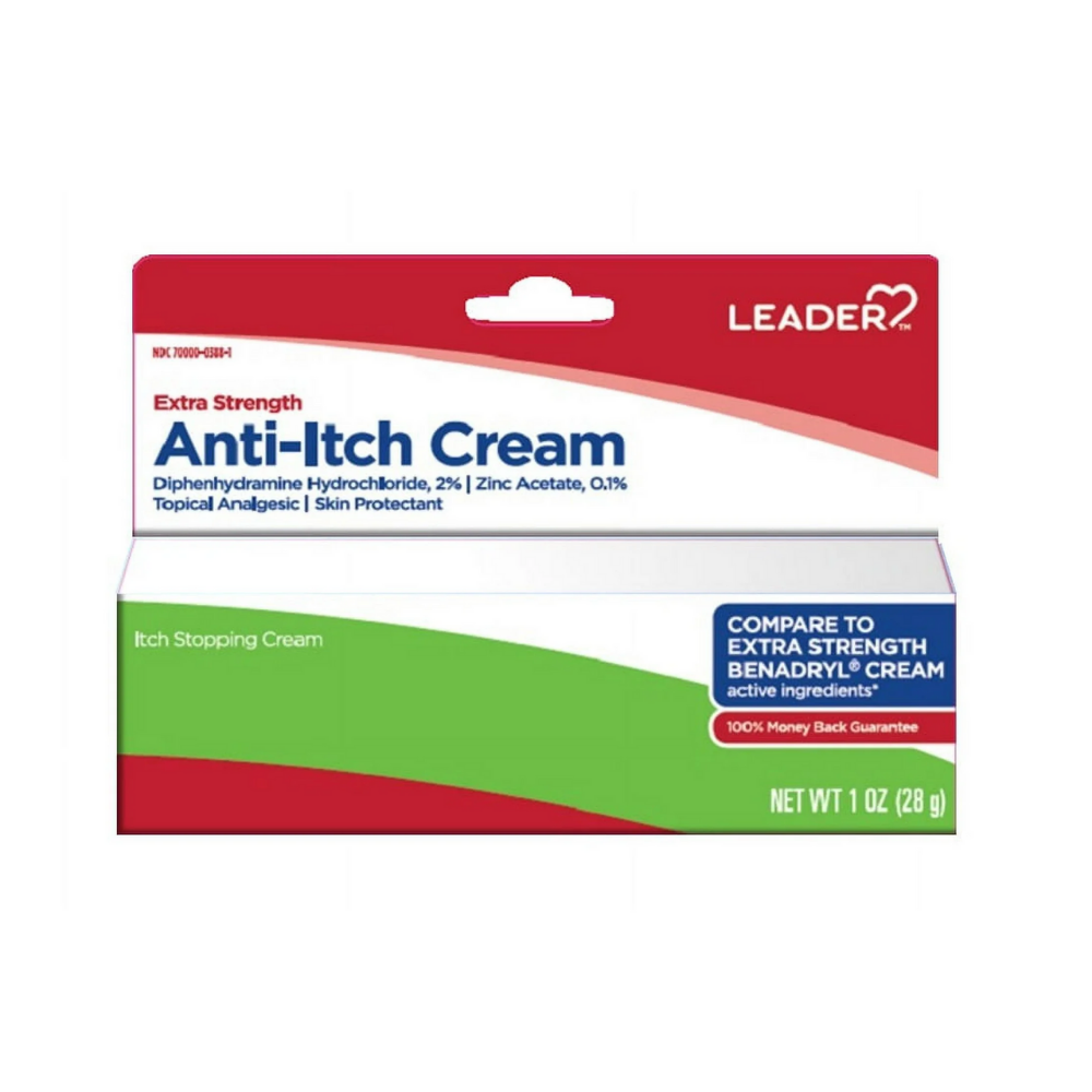 Leader Extra Strength Anti-Itch Cream (1 oz) by Farmacias Savia