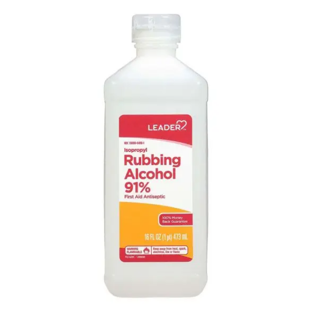 Leader Rubbing Isopropyl Alcohol 91% (16oz) by Farmacias Savia