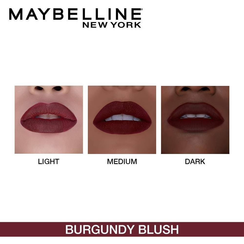 Maybelline New York Color Sensational Creamy Matte Lipstick / 696 Burgundy Blush by Dista