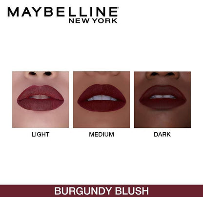 Maybelline New York Color Sensational Creamy Matte Lipstick / 696 Burgundy Blush by Dista