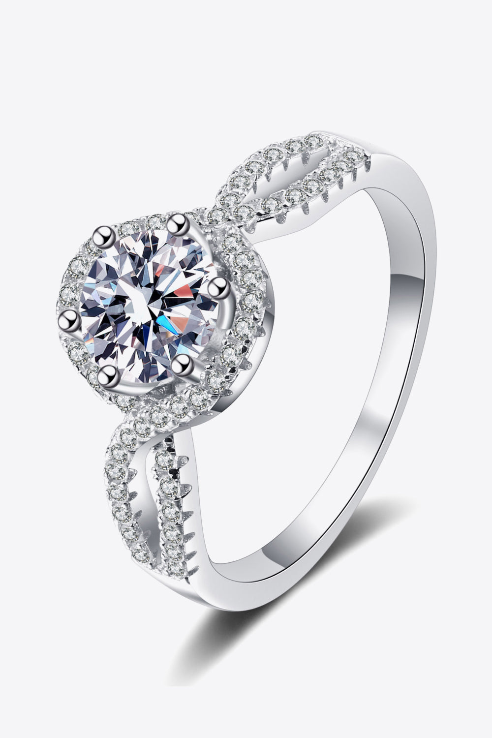 Feel The Joy Pure Sterling Silver Brilliant Round Cut Sparkala™ Ring by Sparkala