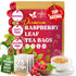 Raspberry Leaf Tea Bags, 100% Natural & Pure from Raspberry Leaves. Loose Leaf Raspberry Herbal Tea, Made with Natural Material Tea Bags, Raspberry Leaf Tea. No Sugar, No Caffeine, No Gluten, Vegan. by FreshDrinkUS - Natural and Premium Herbal Tea