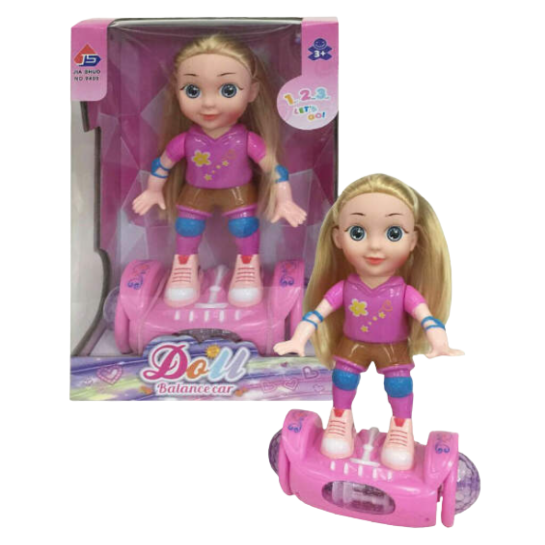 Jia Shuo Electric Balance Car Doll with Lights &amp; Music (Pink) by Farmacias Savia