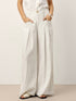 100% Linen Sculpted Pleat Elasticated Back Relaxed Pants VERIDIANA by LINTICO