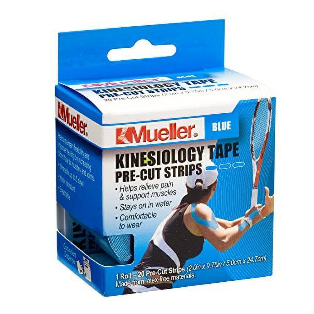 Mueller Sports Medicine Pre-Cut Kinesiology Tape Blue by Pasteur Pharmacy