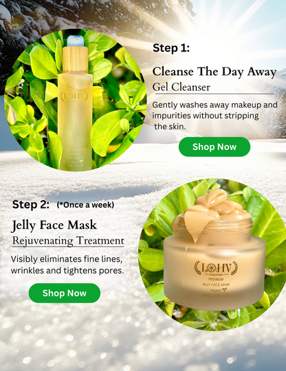 PREMIUM 100% VEGAN GLOW UP Toner Serum With Hyaluronic Acid + Niacinamide + Camellia Leaf + Vitamin E + Rose Water by LOHV ESSENTIALS