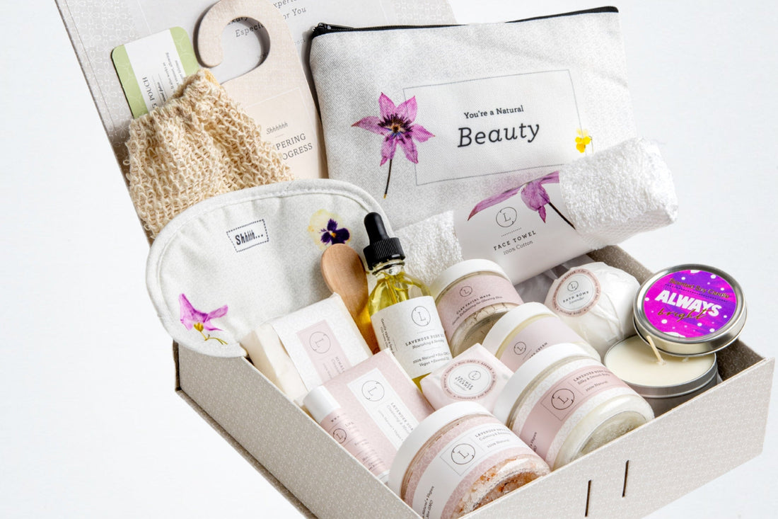 A Special Day Gift, Birthday Gift Basket, Lavender Natural Bath &amp; Body by Lizush