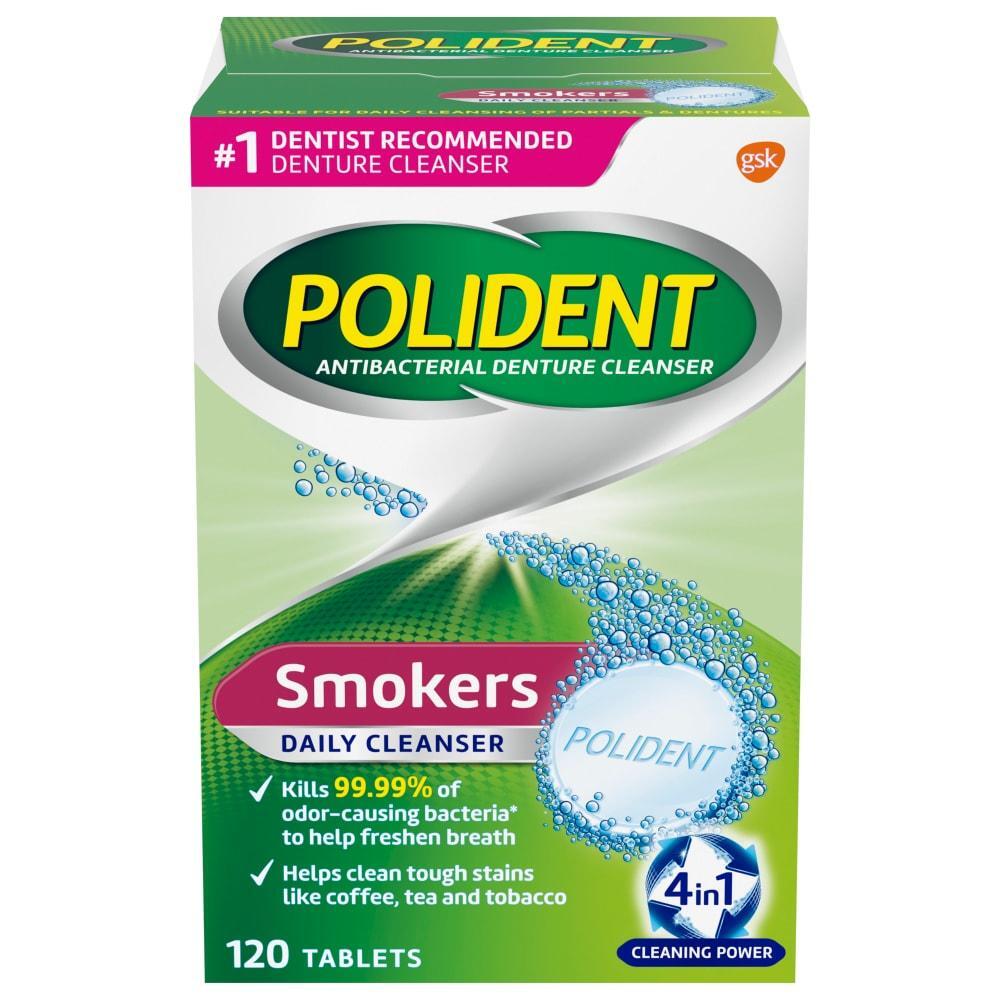 Polident Smokers Antibacterial Denture Cleanser Effervescent Tablets by Pasteur Pharmacy