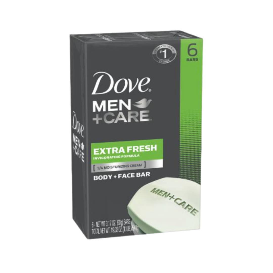 Dove Men+Care Extra Fresh Bar Soap for Men (6 x 3.75oz) by Farmacias Savia