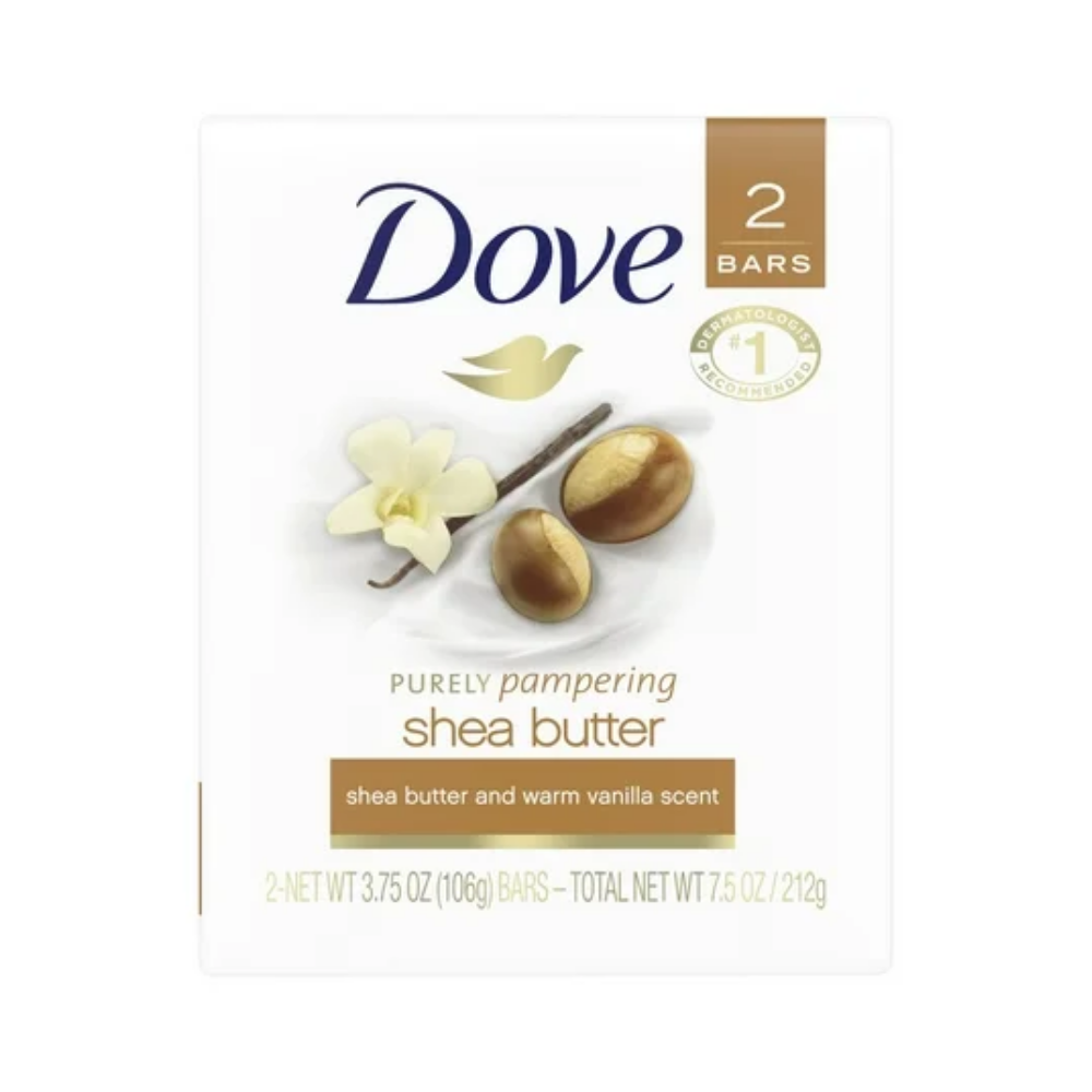 Dove Purely Pampering Shea Butter Soap 2 x (3.75 oz) by Farmacias Savia