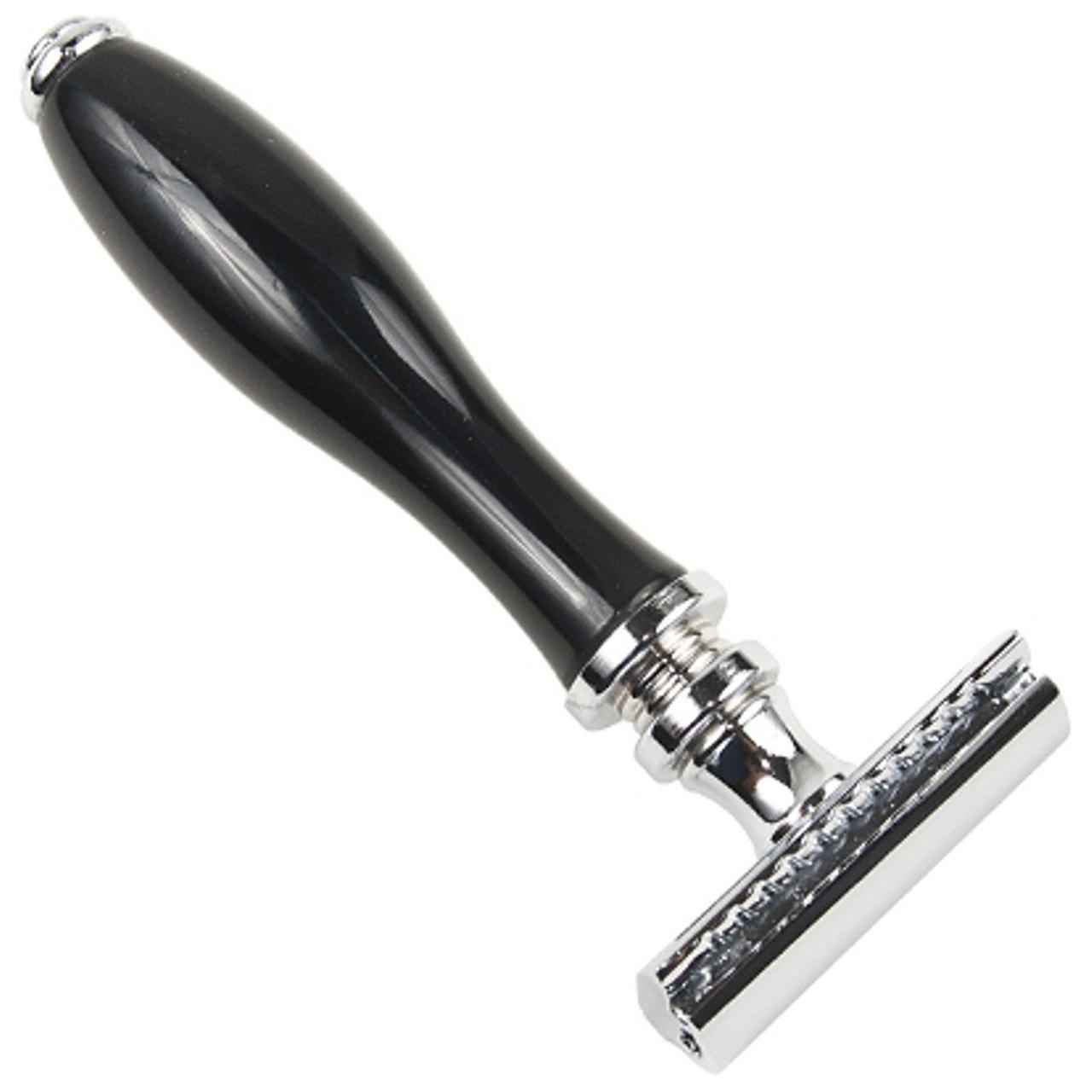 Parker 111B Black Resin Handle Safety Razor by Pasteur Pharmacy
