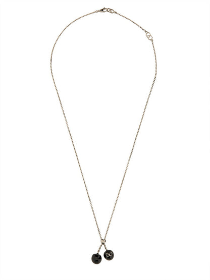 Valentino Garavani Men Chez Valentino Metal And Enamel Necklace