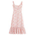 Women Clothing French Small Floral Print Slim Slimming Large Cami Dress by Ragazza