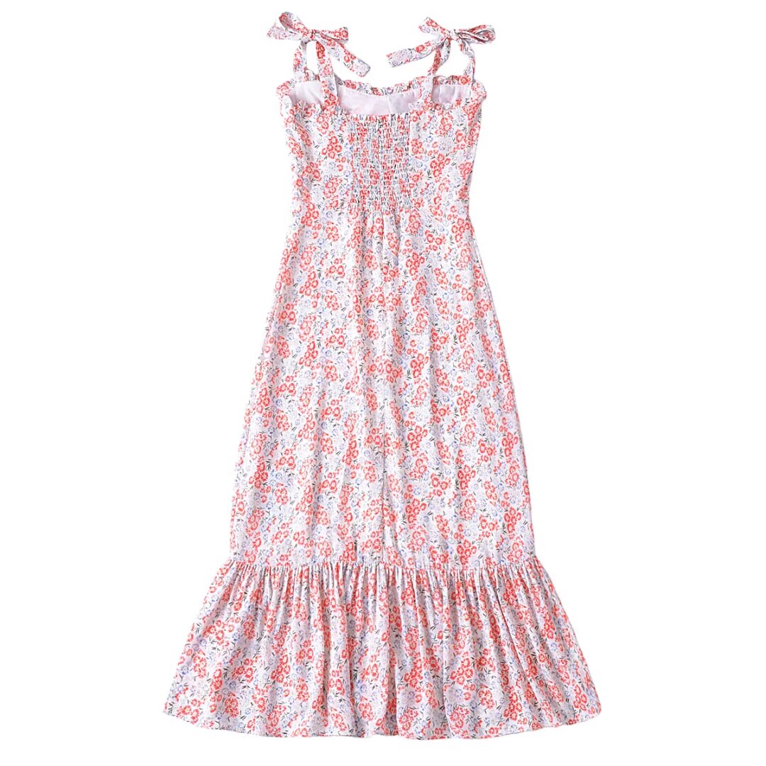 Women Clothing French Small Floral Print Slim Slimming Large Cami Dress by Ragazza