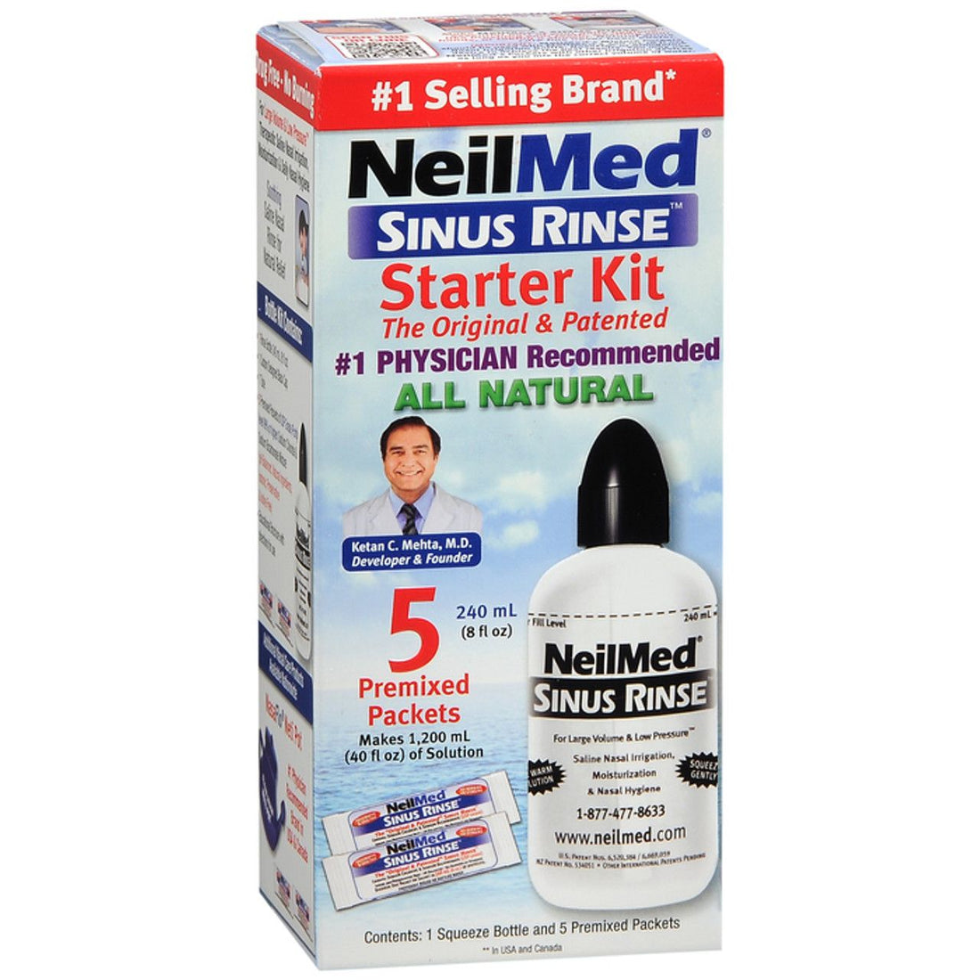 NeilMed Sinus Rinse Starter Kit Bottle