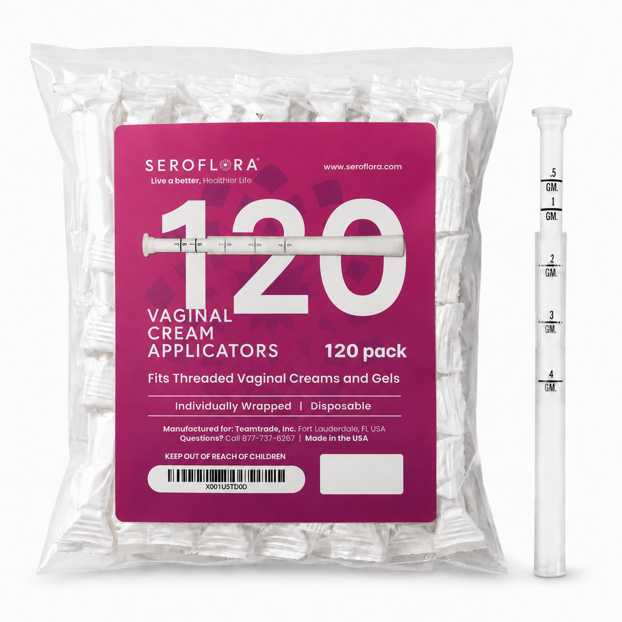 Disposable Vaginal Cream Applicators for Premarin, Estace &amp; many others (15 Pack) by Seroflora