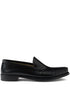 Prada Women Brushed Fumé Leather Loafers by Luosophy