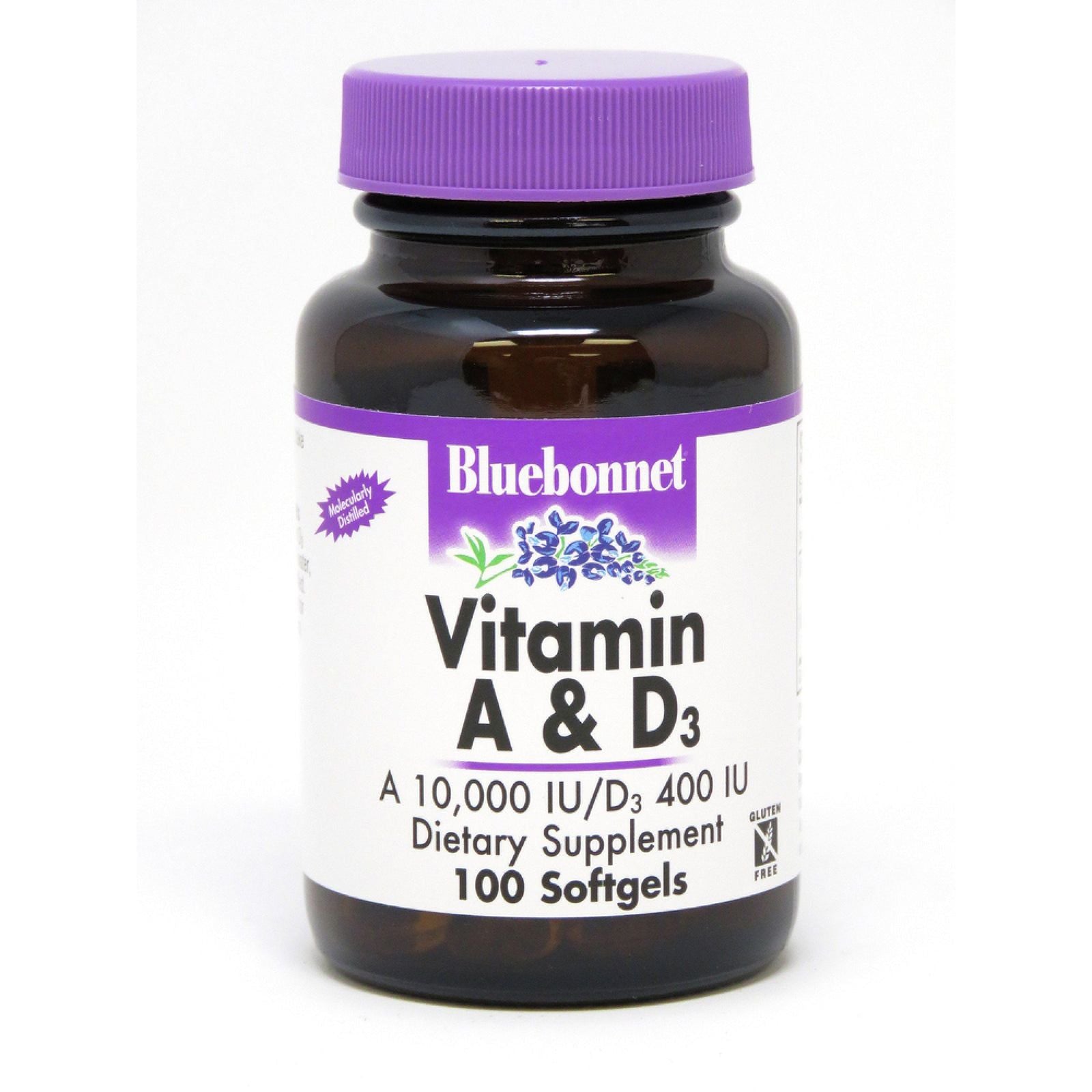 Bluebonnet Vitamin A&amp;D 3000 Mcg/10 Mcg 100 Softgel by Pasteur Pharmacy