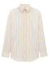 Saint Laurent Women Striped Cotton Cassandre Shirt by Luosophy