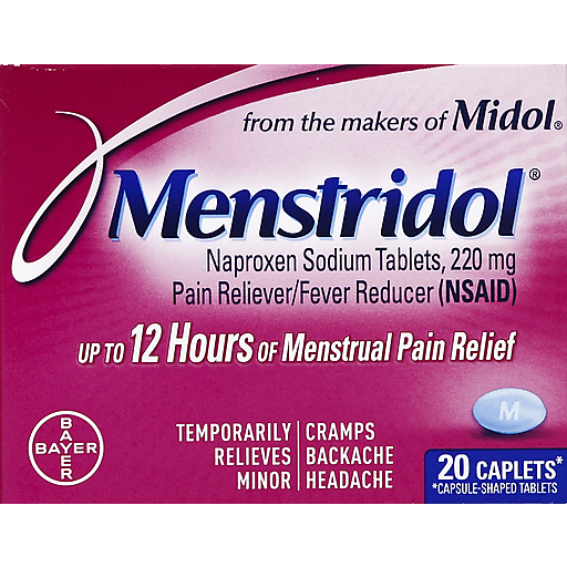 Menstridol Naproxen Sodium Pain Reliever/Fever Reducer 220mg 20 by Pasteur Pharmacy