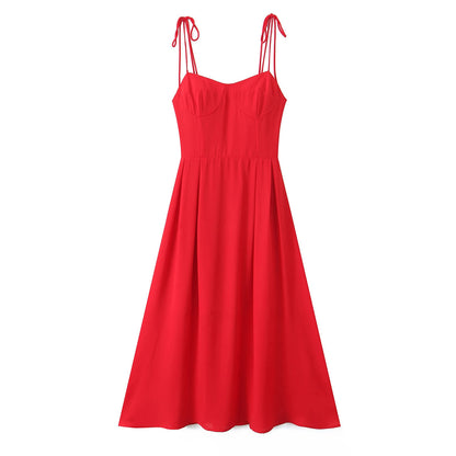 Women Clothing Low Cut V neck Sexy Elegant Maxi Dress by Ragazza