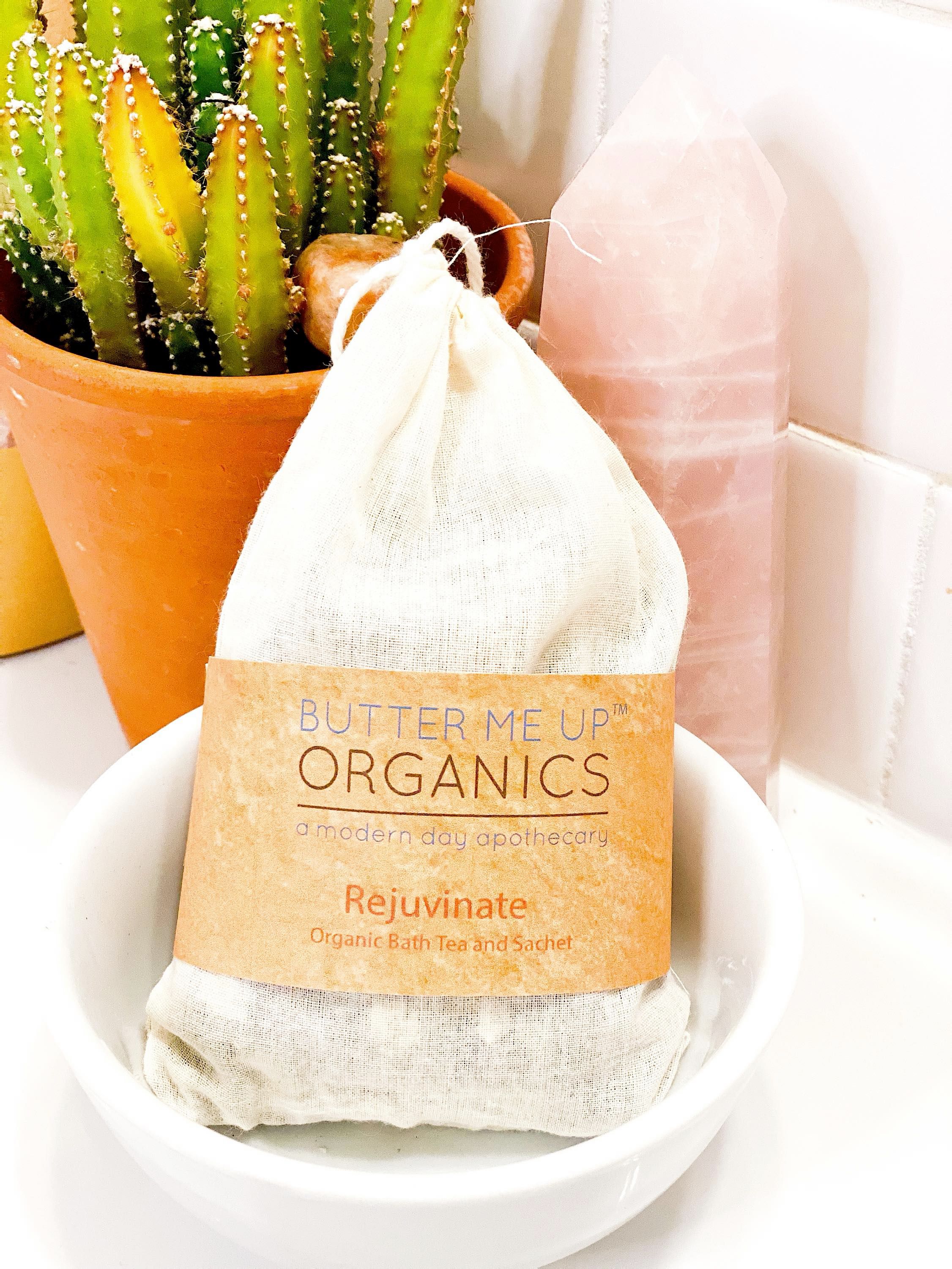 Organic Rejuvenating Bath Tea or Sachet by Butter Me Up Organics