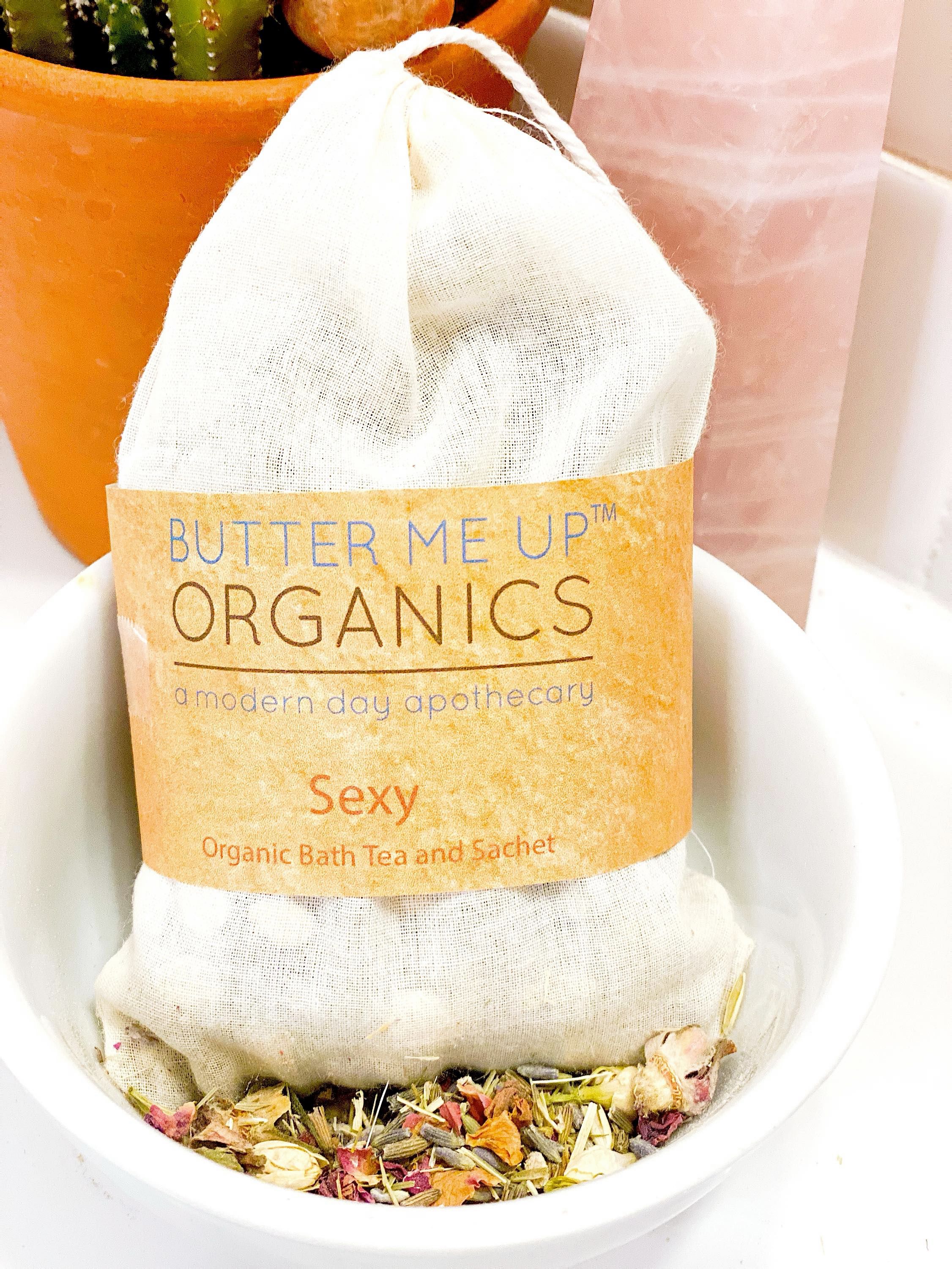 Sexy Organic Bath Tea or Sachet by Butter Me Up Organics