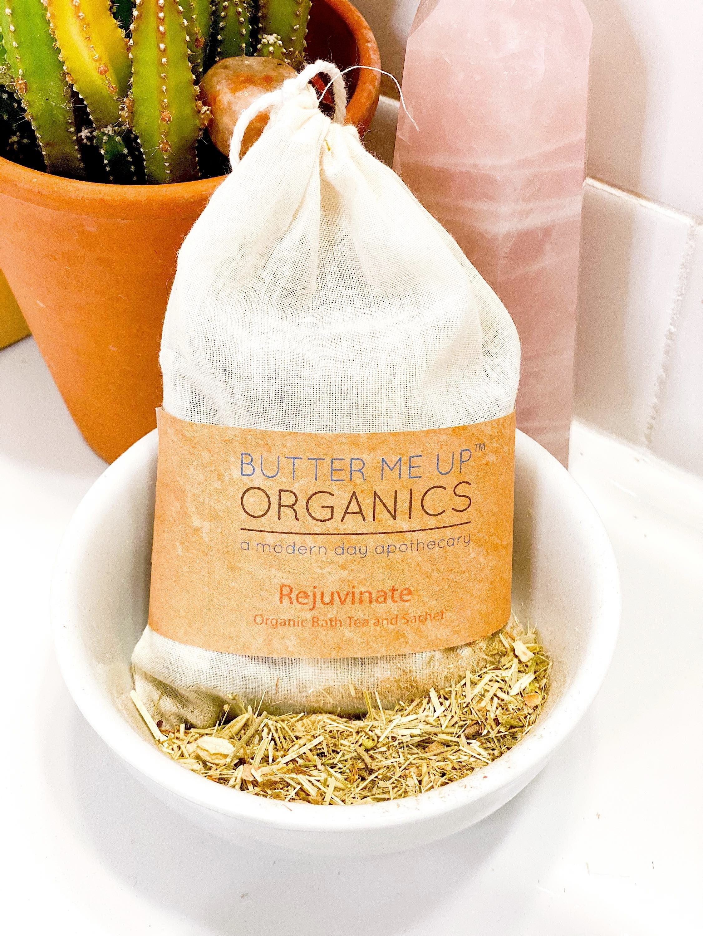 Organic Rejuvenating Bath Tea or Sachet by Butter Me Up Organics