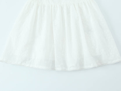 French Retro Square Collar Sexy Embroidery Suspender Sexy Stitching Lace Dress by Ragazza