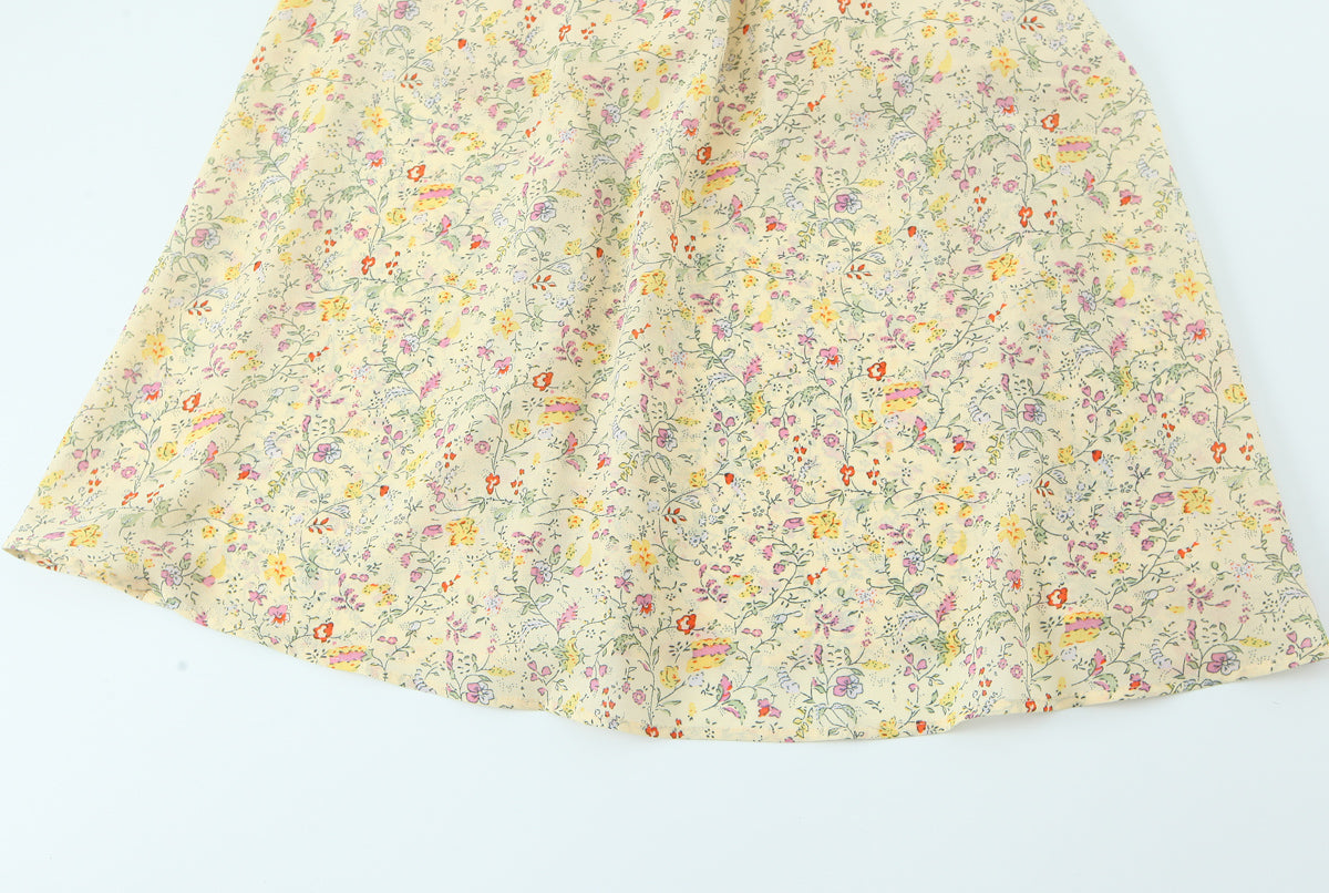 Women Sexy Backless Hip Women Bow Floral Strap Dress by Ragazza