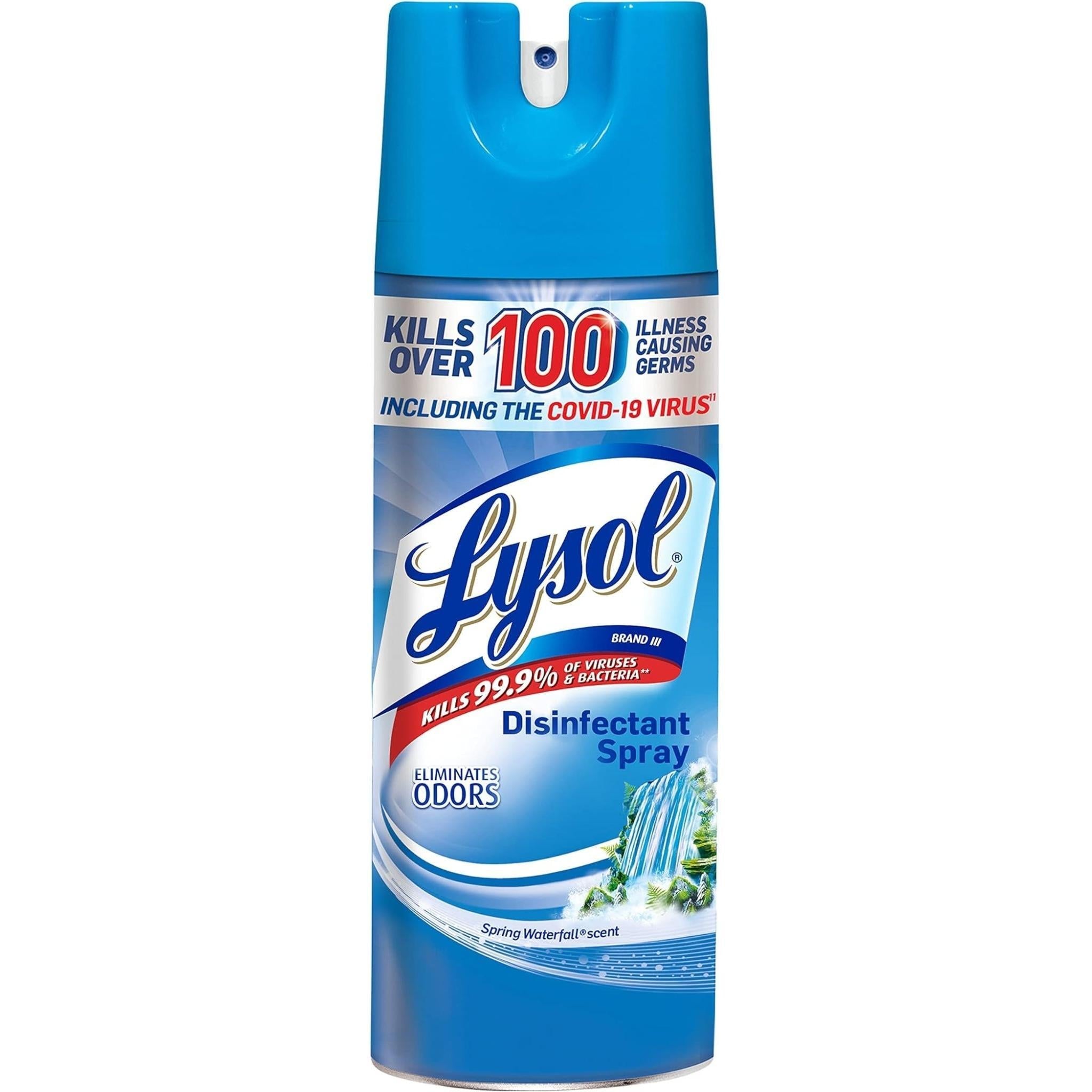 Lysol Disinfectant Spray, Spring Waterfall Scent, 19 Oz Aerosol Spray by Pasteur Pharmacy