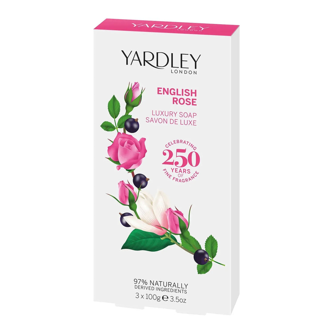 Yardley English Rose Luxury Soap 3x100g by Pasteur Pharmacy