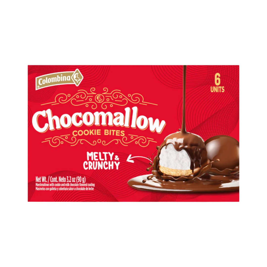 Colombina Chocomallow Cookie Bites Milk Chocolate Coated (6 Count / 3.2oz) by Farmacias Savia