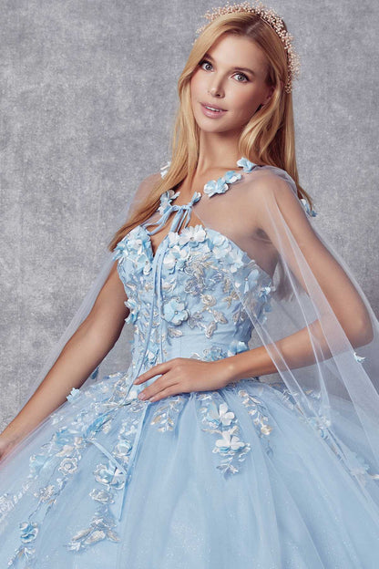 Juliet 1435 A-Line Ball Quinceanera Gown by DiscountDressShop