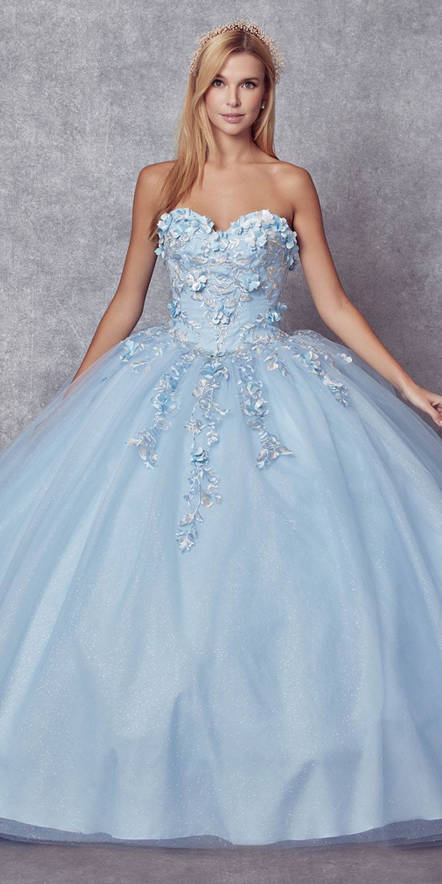 Juliet 1435 A-Line Ball Quinceanera Gown by DiscountDressShop