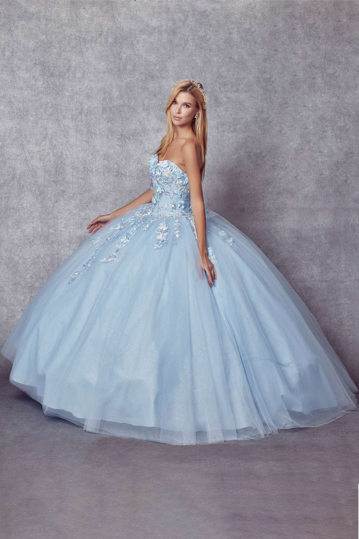 Juliet 1435 A-Line Ball Quinceanera Gown by DiscountDressShop