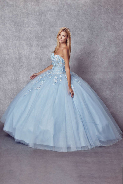 Juliet 1435 A-Line Ball Quinceanera Gown by DiscountDressShop