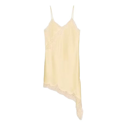 Spring Sexy Sexy Design Niche Lace Asymmetric Dress by Ragazza