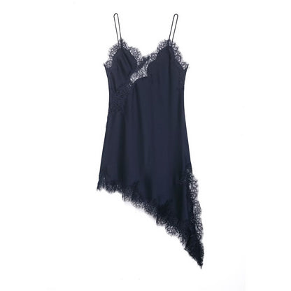 Spring Sexy Sexy Design Niche Lace Asymmetric Dress by Ragazza