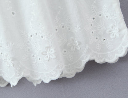 Women Clothing Exquisite Embroidered Floral Strap Dress