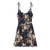 Women Printed Wooden Ear Slim Fit Slimming Spaghetti Straps Dress by Ragazza