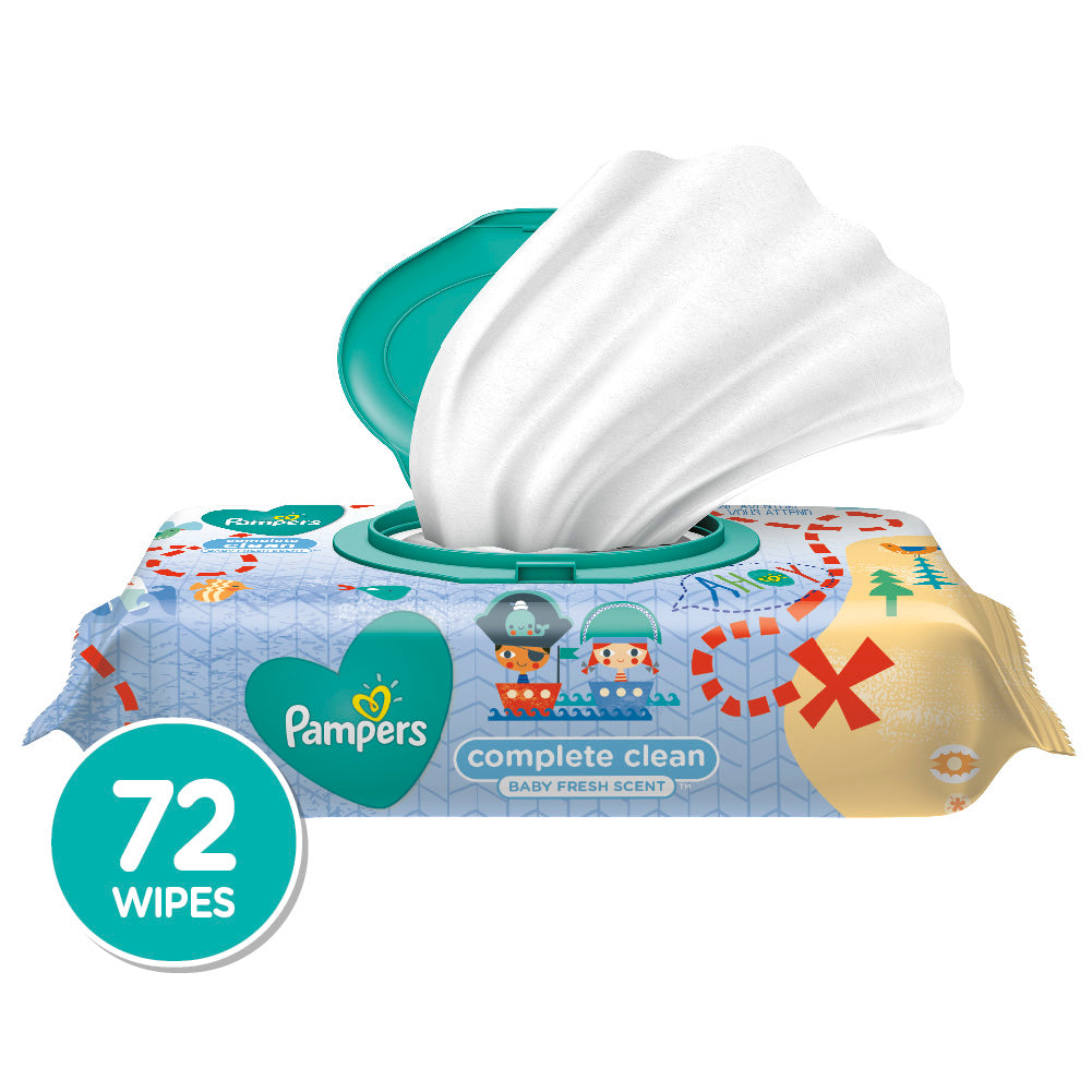 Pampers Wipes, Baby Fresh Scent, Complete Clean by Pasteur Pharmacy